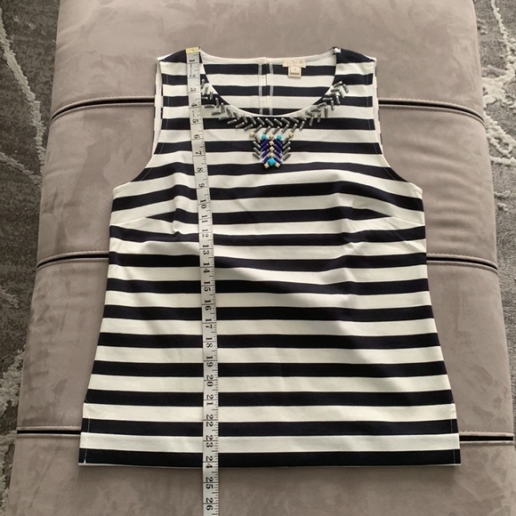 JCrew NWOT Embellished Striped Top size S - Picture 15 of 15